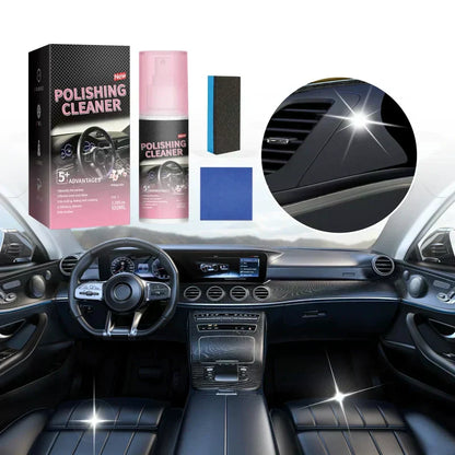 🚗 BUY 2 GET 1 FREE ! 🔥 Car Interior Polish Cleaner – Deep Cleaning, Restores Shine & Non-Toxic Formula ✨