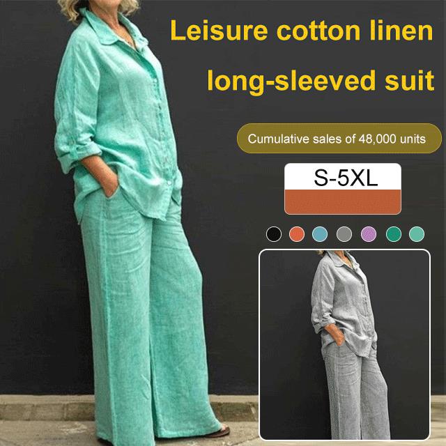Fashionable Women's Cotton & Linen Co-ords
