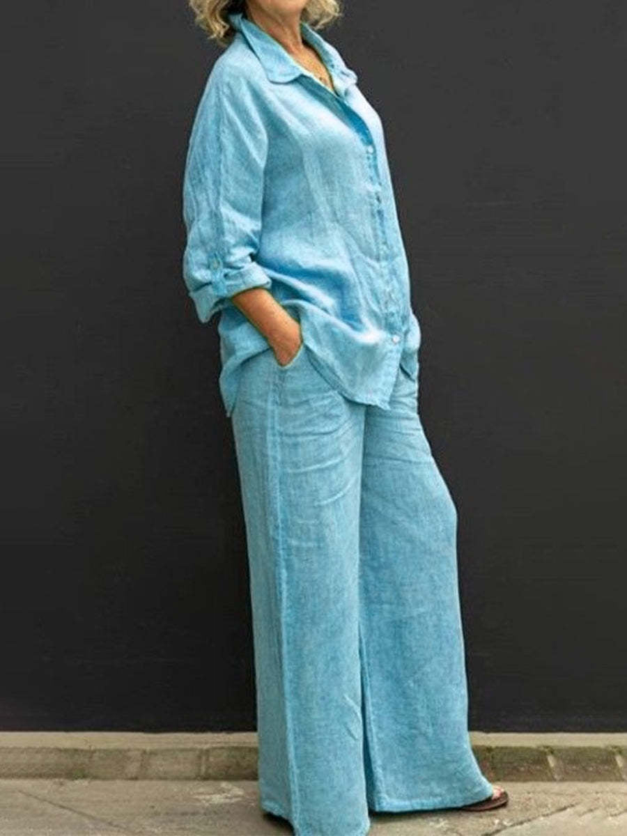 Fashionable Women's Cotton & Linen Co-ords