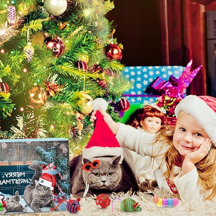 🎄🎁Christmas Countdown Cat & Dog Toys Advent Calendar🐾🥳