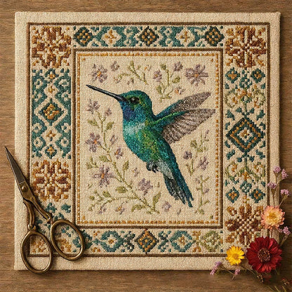 🐦 DIY Bird Cross Stitch Kit