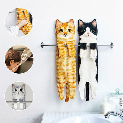 ✨😺Cute Cat Hand Towel🐾