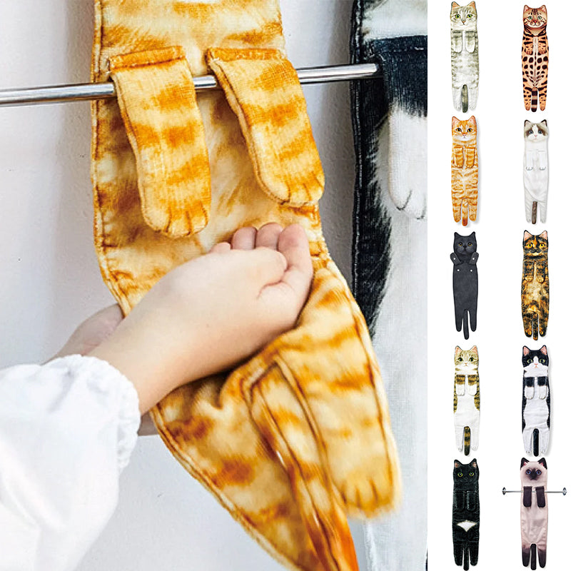 ✨😺Cute Cat Hand Towel🐾