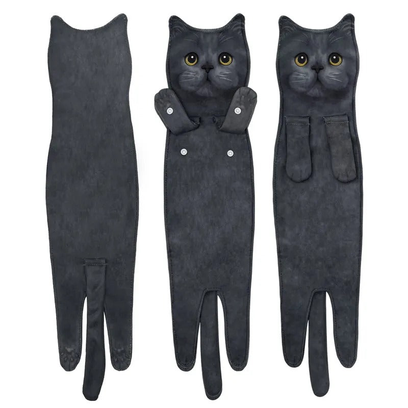 ✨😺Cute Cat Hand Towel🐾