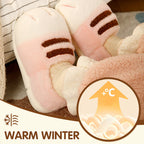 Cozy Cat Paw Slippers - Soft & Warm