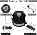 Adjustable Breathable And Light-up Harness and Leash Set for Pets