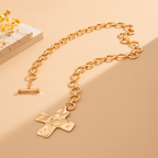 Vintage Eternal Cross Pendant Necklace