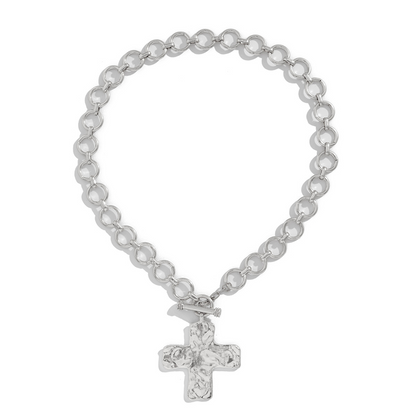 Vintage Eternal Cross Pendant Necklace
