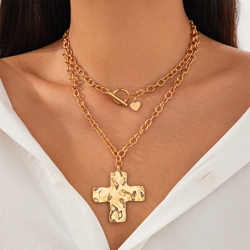Vintage Eternal Cross Pendant Necklace