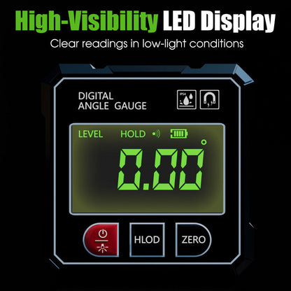 Digital Laser Angle Gauge With 4-Sided Magnetic Base