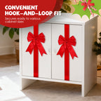 Large Christmas Cabinet Door Ribbon Bow