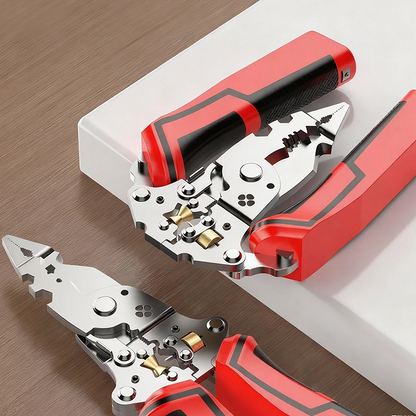 16-in-1 Foldable Multifunctional Wire Stripper With Voltage Tester