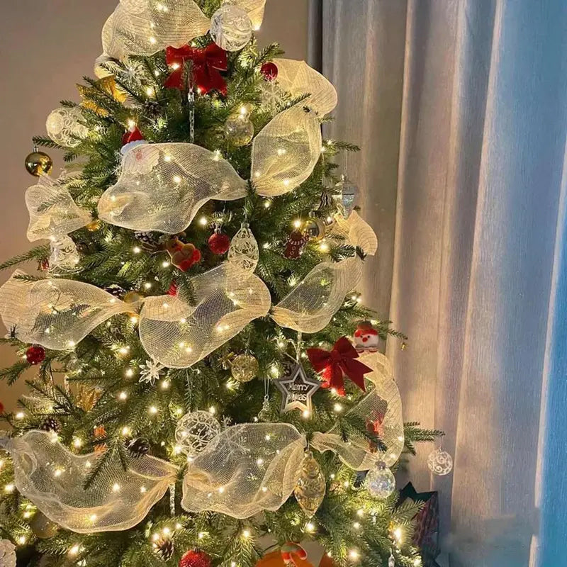 Mesh Ribbon for Christmas & Holiday Decor