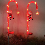 Christmas Outdoor Solar Candy Cane Lights