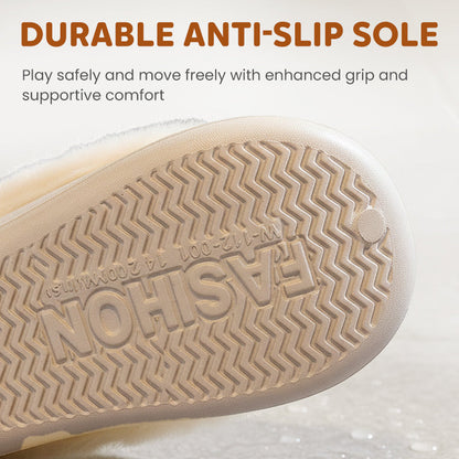 Toddler Warm Waterproof Anti-Slip Full-Heel Slippers