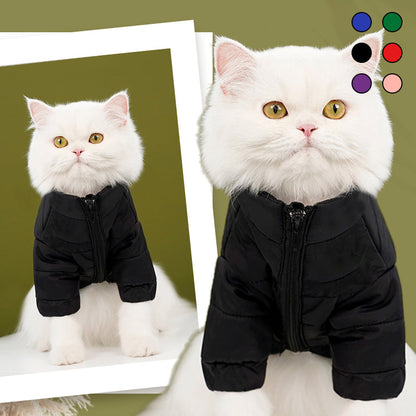 Warm Jacket with Zipper for Dogs & Cats