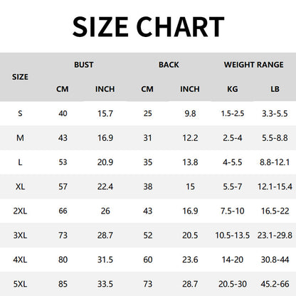 Warm Jacket with Zipper for Dogs & Cats