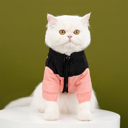 Warm Jacket with Zipper for Dogs & Cats