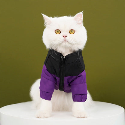 Warm Jacket with Zipper for Dogs & Cats