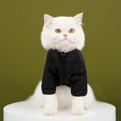 Warm Jacket with Zipper for Dogs & Cats