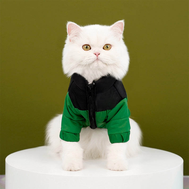 Warm Jacket with Zipper for Dogs & Cats