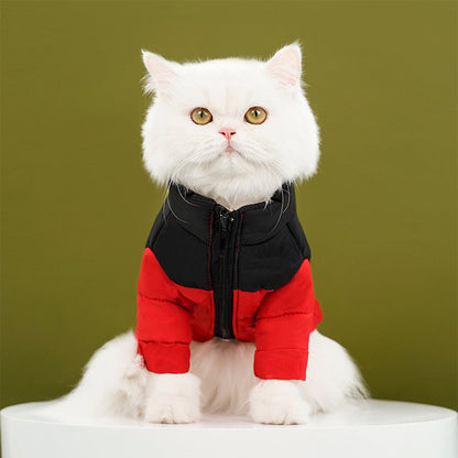 Warm Jacket with Zipper for Dogs & Cats