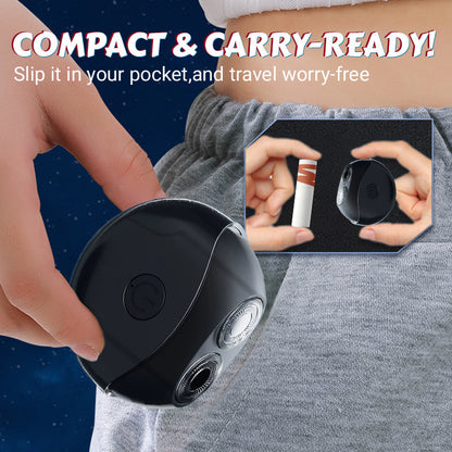 ✨ Portable Multifunctional Electric Shaver – Dual ring blades, IPX4 waterproof and compact UFO design 🪒⚡