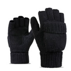 🧤 Flip-Top Fingerless Mittens | Unisex Warm Gloves ❄️ for Touchscreen, Office & Cycling - Keep Hands Toasty All Winter! 🔥