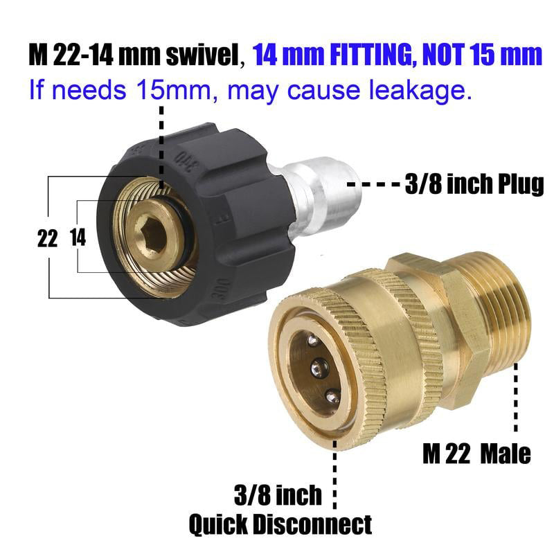 ✨High-Pressure Washer Connector Set, Includes 8 Accessories.
