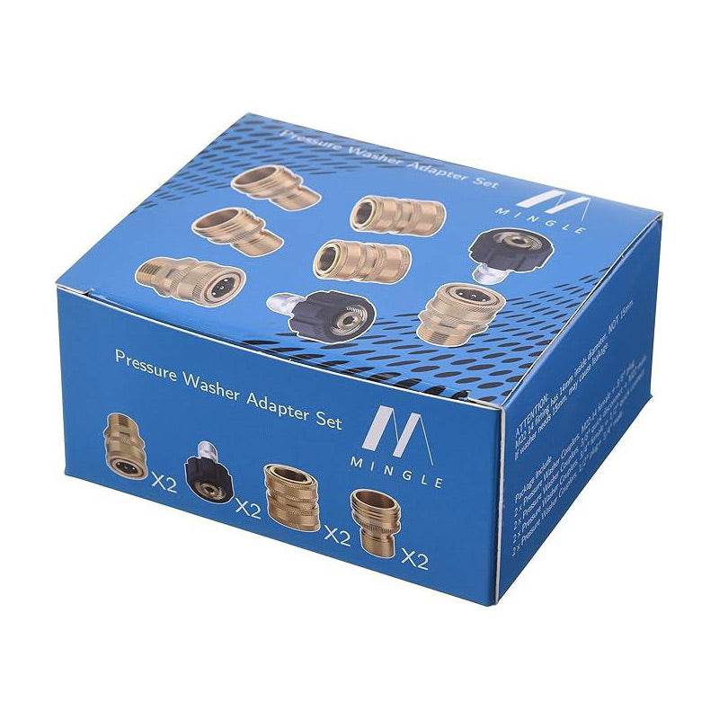 ✨High-Pressure Washer Connector Set, Includes 8 Accessories.
