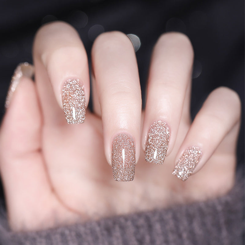 Glitter Crushed Rhinestones Nail Gel Polish