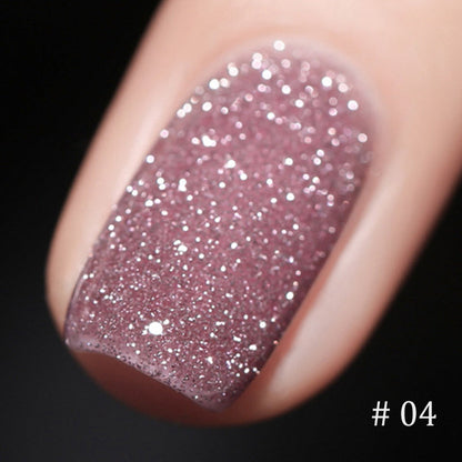 Glitter Crushed Rhinestones Nail Gel Polish