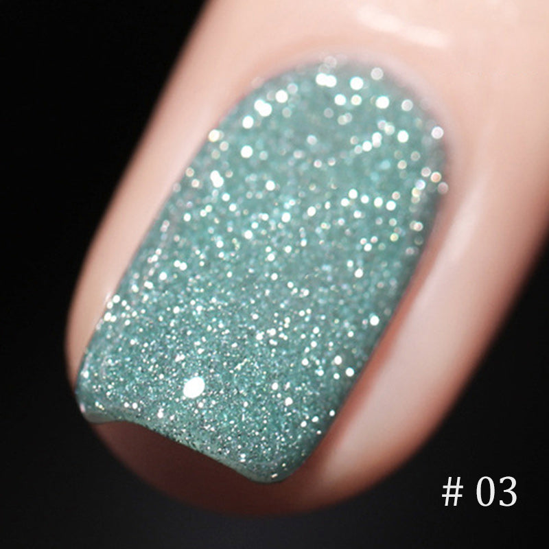 Glitter Crushed Rhinestones Nail Gel Polish