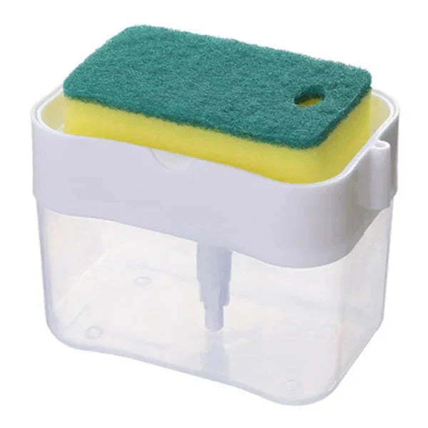 2-In-1 Sponge Rack & Dish Soap Dispenser