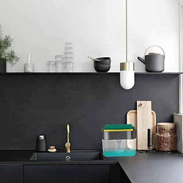 2-In-1 Sponge Rack & Dish Soap Dispenser