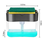 2-In-1 Sponge Rack & Dish Soap Dispenser