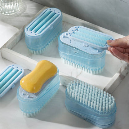 Multifunctional Soap Box with Roller & Scrubber
