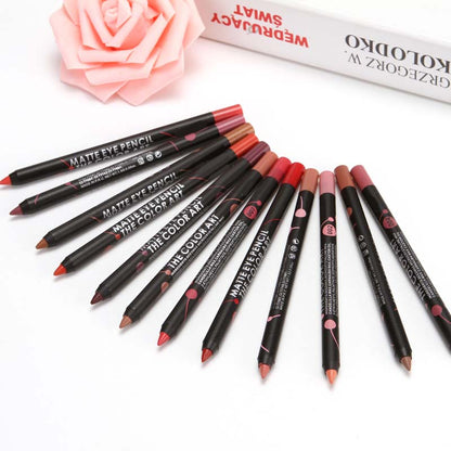 Long-Lasting Waterproof Smudge-Proof Lip Pencil