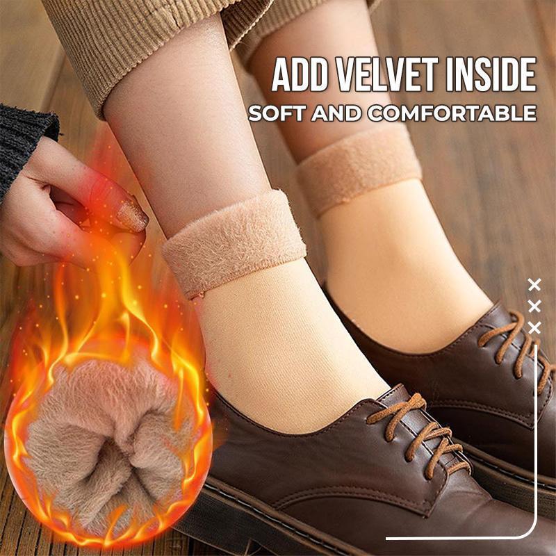 ❄️🎁5/10PCS Unisex Thickened Fleece Lined Cold-Proof Winter Socks