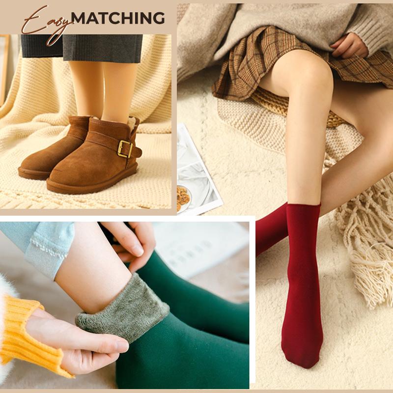 ❄️🎁5/10PCS Unisex Thickened Fleece Lined Cold-Proof Winter Socks