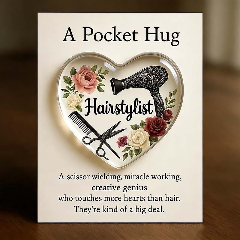 Heart Pocket Hug for Hair Stylists