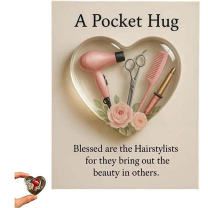 Heart Pocket Hug for Hair Stylists
