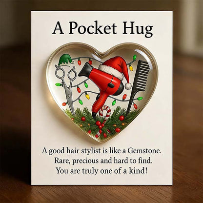 Heart Pocket Hug for Hair Stylists