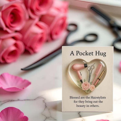Heart Pocket Hug for Hair Stylists