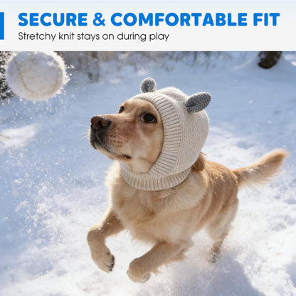 Cute Warm Knitted Dog Hat