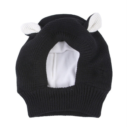 Cute Warm Knitted Dog Hat