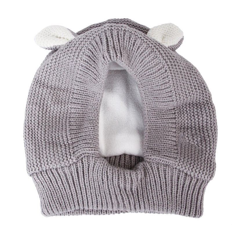 Cute Warm Knitted Dog Hat