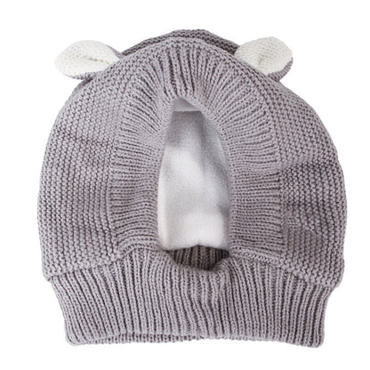 Cute Warm Knitted Dog Hat
