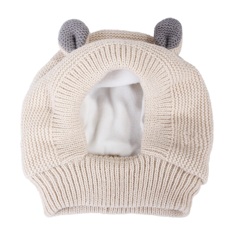 Cute Warm Knitted Dog Hat