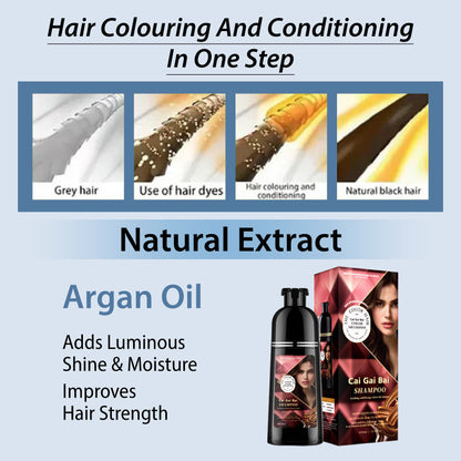 🔥Hot Sale Offers-Herbal Extract Instant Hair Color Shampoo for Men & Women